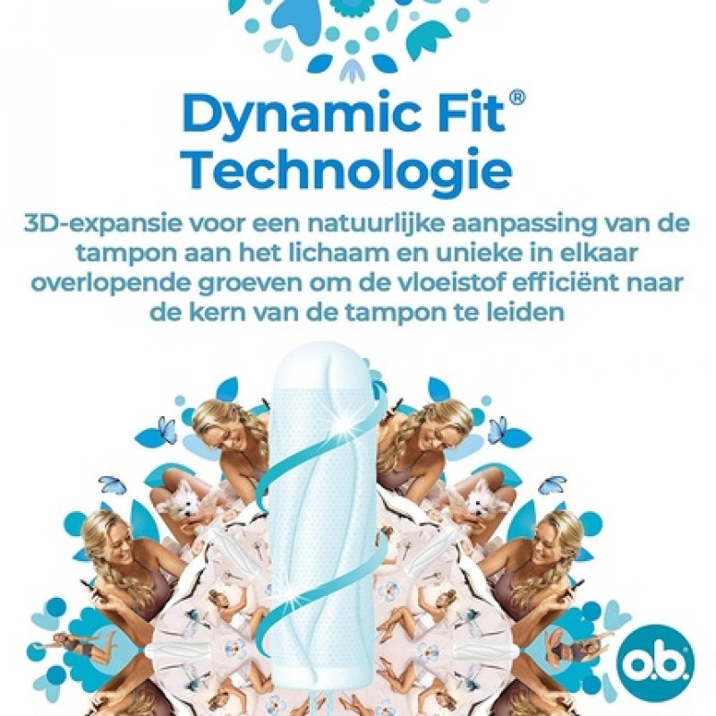o.b. ProComfort Super Tampons with Dynamic Fit Technology and SilkTouch Surface 54 Count