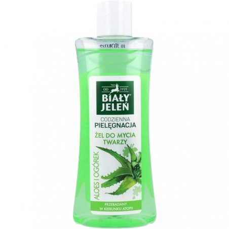 Bialy Jelen Hypoallergenic Face Washing Gel Aloe and Cucumber 265ml
