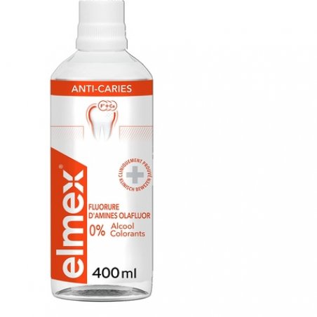 Elmex Anti-Cavity Dental Solution Remineralizes and Helps Protect Against Cavities 400ml - Pack of 3