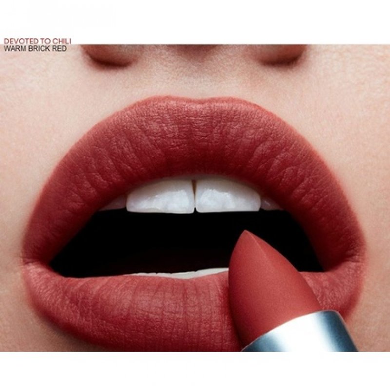 MAC Powder Kiss Lipstick Devoted To Chili 3g