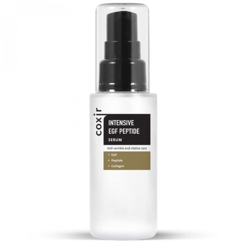COXIR Intensive EGF Peptide Serum 50ml 1.69 fl.oz Wrinkle Serum for Face with Peptide Filtrate for Dull and Damaged