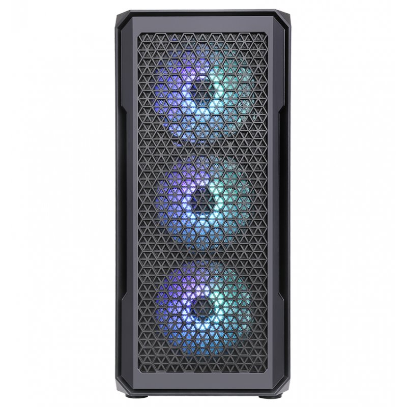 Boitier Moyen Tour ATX iTek Six Triangle RGB avec panneau vitré (Noir)