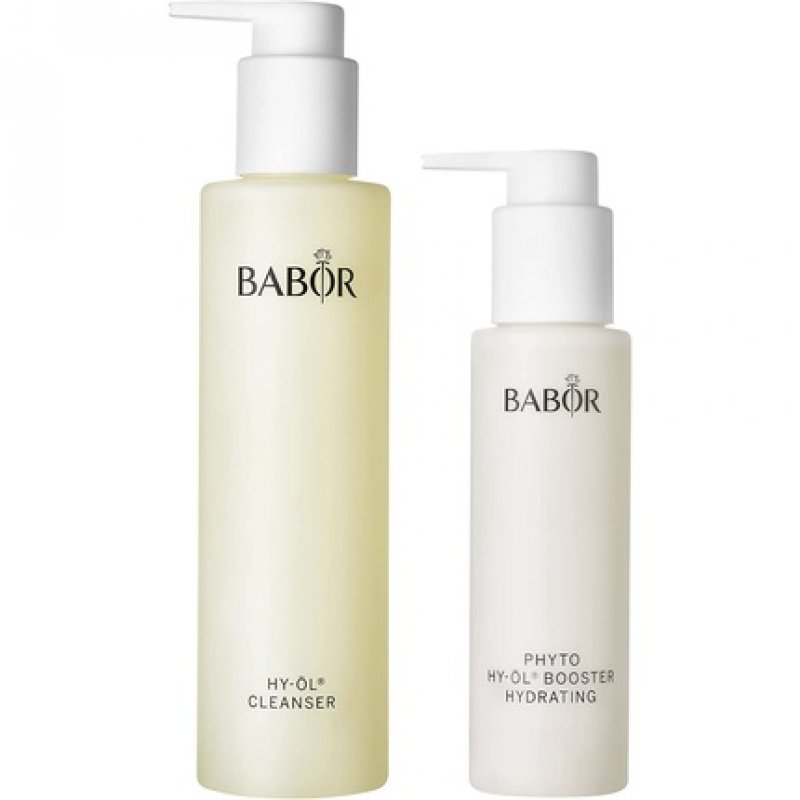 BABOR Cleansing Set for Dry Skin with Hy-Oil Cleanser and Hy-Oil Booster Hydrating Herbal Extract - 2 Piece