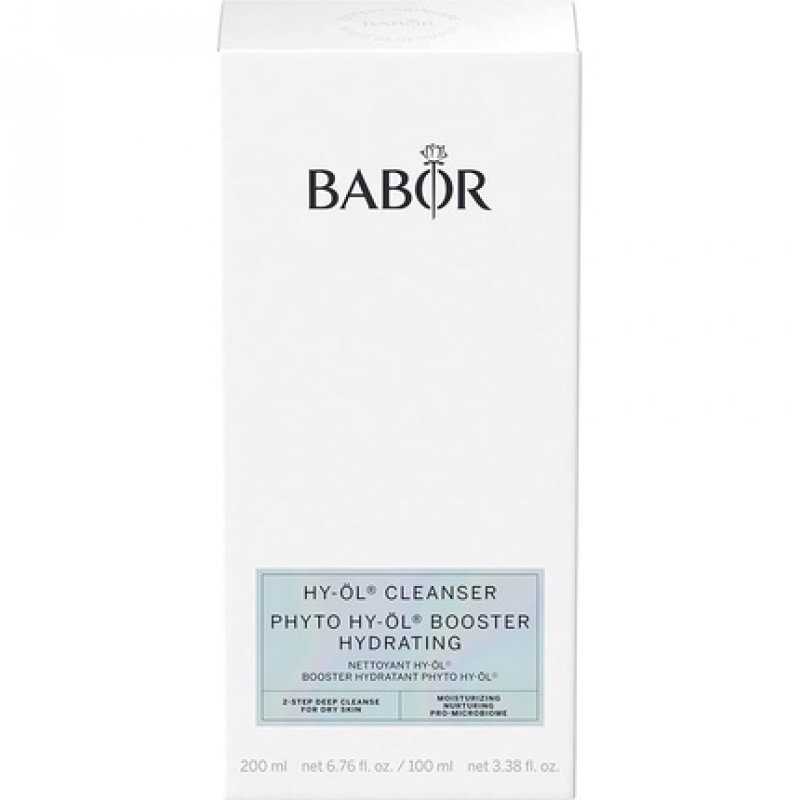 BABOR Cleansing Set for Dry Skin with Hy-Oil Cleanser and Hy-Oil Booster Hydrating Herbal Extract - 2 Piece