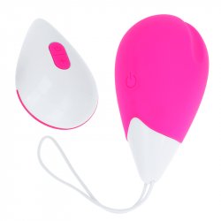 OHMAMA - VIBRATING EGG 10 MODES - PINK AND WHITE