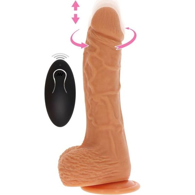 GET REAL - UP&38DOWN ROTATING VIBR DILDO SKIN