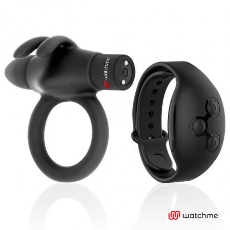 BLACK&SILVER- AGRON REMOTE CONTROL COCKRING WATCHME