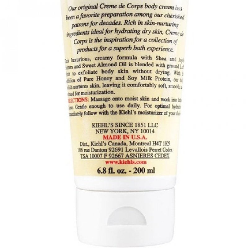Kiehl's Creme De Corps Milk Honey Body Polish Exfoliating 200ml