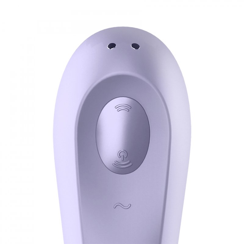 SATISFYER - DUAL PLEASURE AIR PULSE VIBRATOR MAUVE