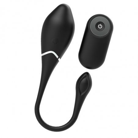 BLACK&SILVER- JENELL RECHARGEABLE VIBRATING EGG