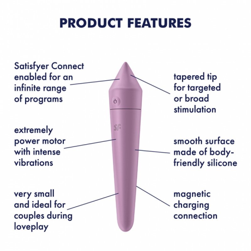 SATISFYER - ULTRA POWER BULLET 8 LILAC