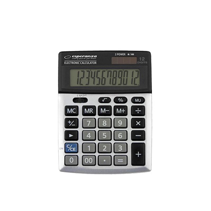 xlyne ECL102 calculator Desktop Basic Black Silver