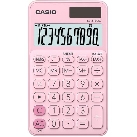 Casio SL-310UC-PK calculatrice Poche Calculatrice basique Rose