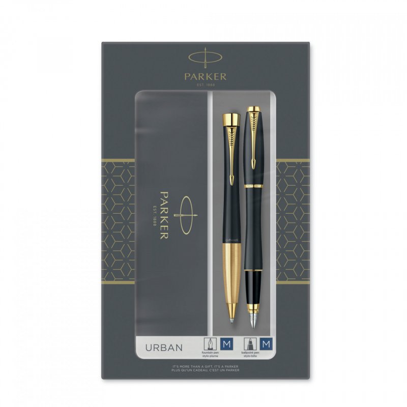 Parker 2093381 Ensemble de stylos Noir, Or 2 pièce(s)