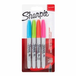 Permanent Marker Set Sharpie Fine Fun - 4 Colors