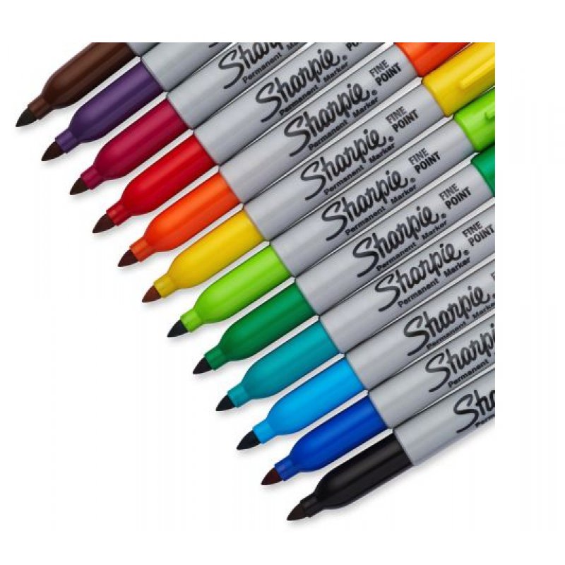 Permanent Marker Set Sharpie Fine Electro Pop - 24 colors