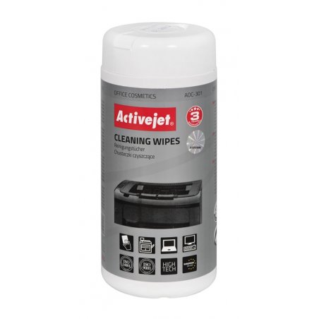 Activejet AOC-301 office equipment cleaning wipes - 100 pcs