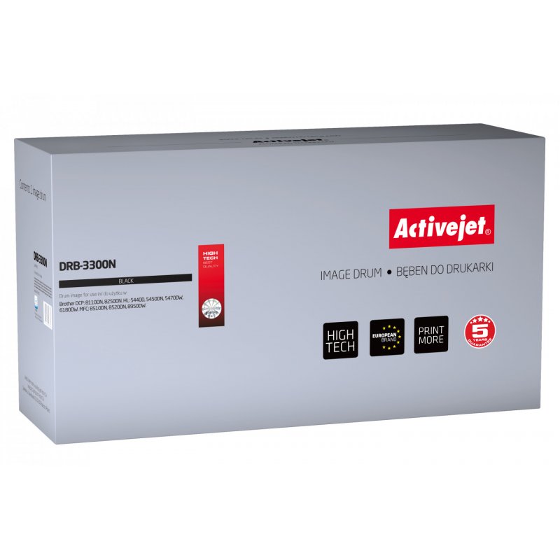 Activejet DRB-3300N tambour (remplacement Brother DR-3300 Supreme 30 000 pages noir)