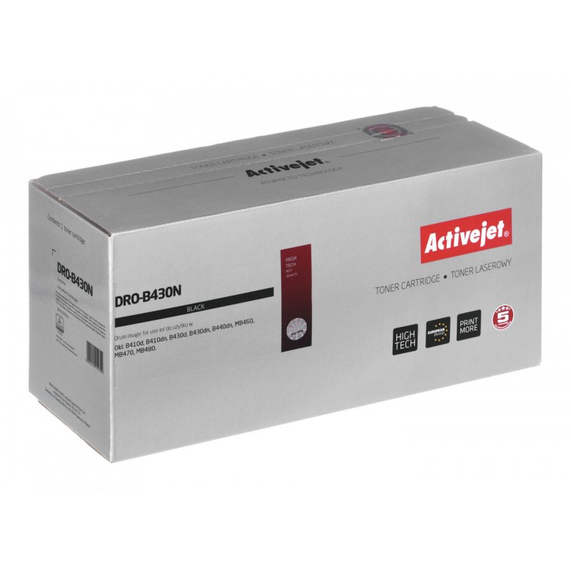 Activejet DRO-B430N tambour (remplacement OKI 43979002 Supreme 25000 pages, noir)