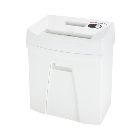 HSM Pure 220 paper shredder Particle-cut shredding 22.5 cm White