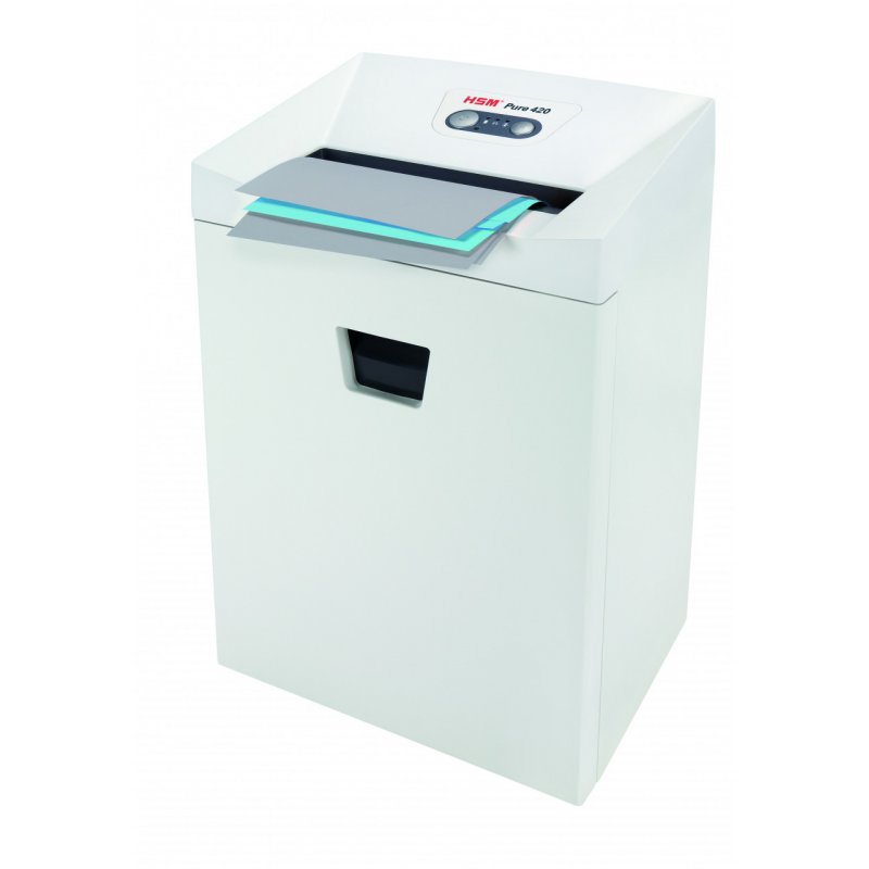 HSM Pure 420 destructeur de papier Découpage en particules 56 dB 24 cm Blanc