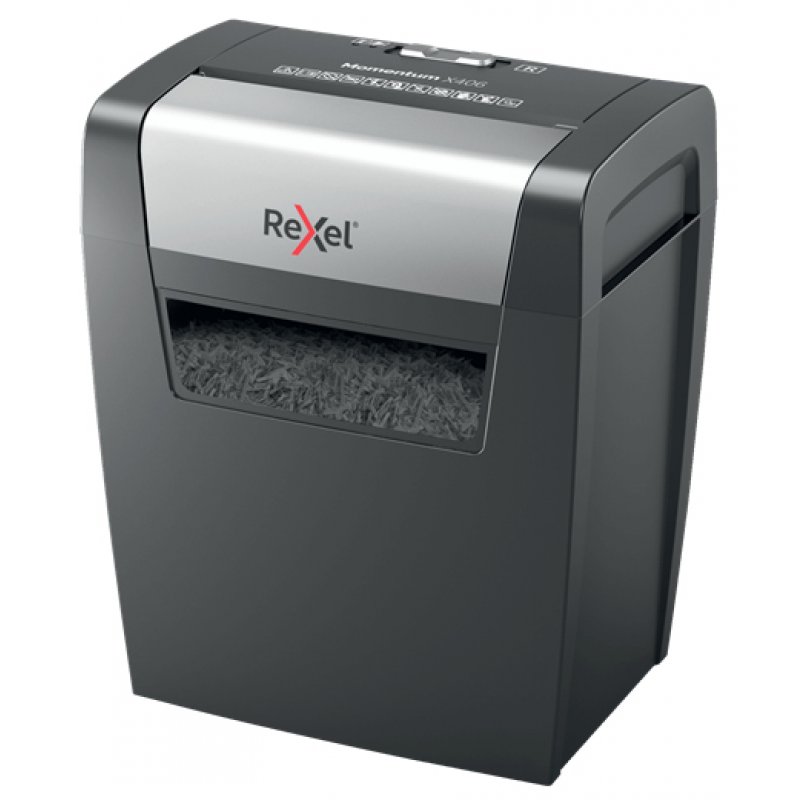 Rexel Momentum X406 paper shredder Particle-cut shredding Blue Grey