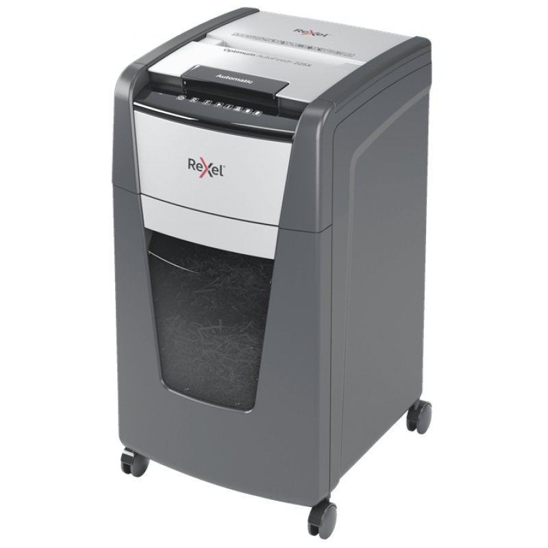 Rexel Optimum AutoFeed 225X paper shredder Cross shredding 55 dB 23 cm Black Grey