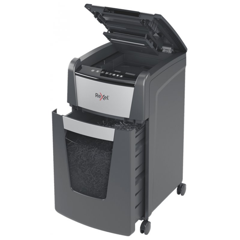 Rexel Optimum AutoFeed 225X paper shredder Cross shredding 55 dB 23 cm Black Grey