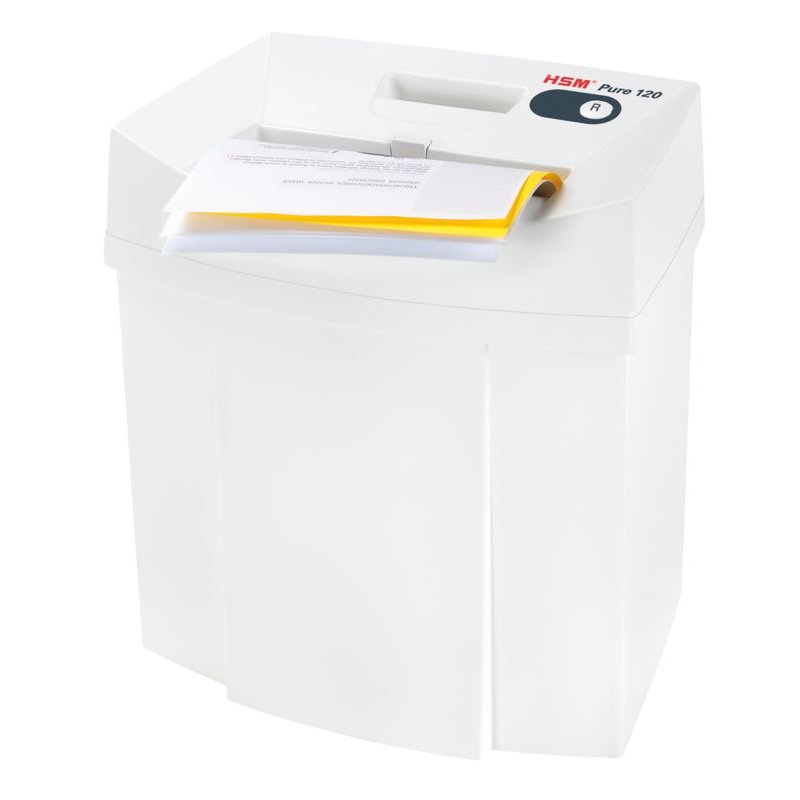 HSM Pure 120 destructeur de papier 55 dB 3,9 mm Anthracite, Blanc