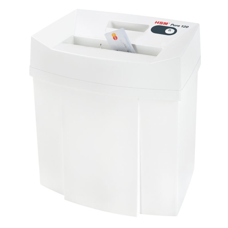 HSM Pure 120 destructeur de papier 55 dB 3,9 mm Anthracite, Blanc