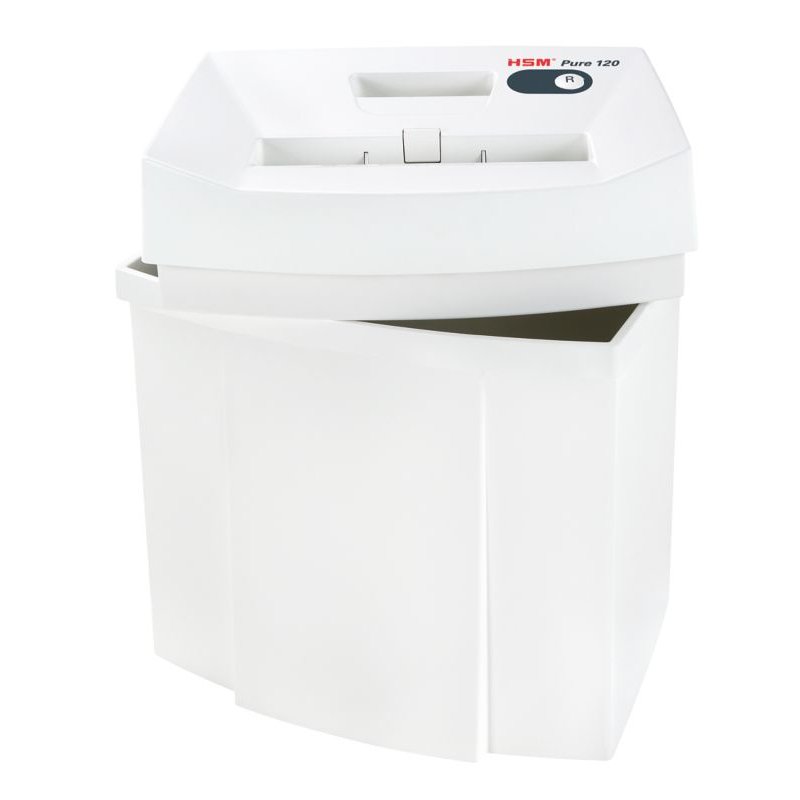 HSM Pure 120 destructeur de papier 55 dB 3,9 mm Anthracite, Blanc