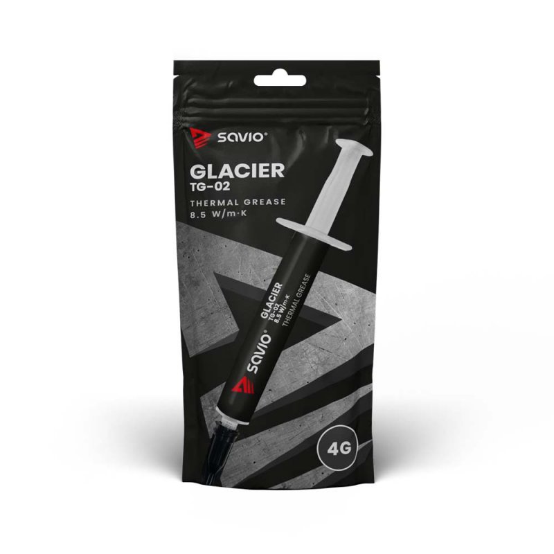 Savio TG-02 combiné de dissipateurs thermiques Pâte thermique 8,5 W/m·K 4 g