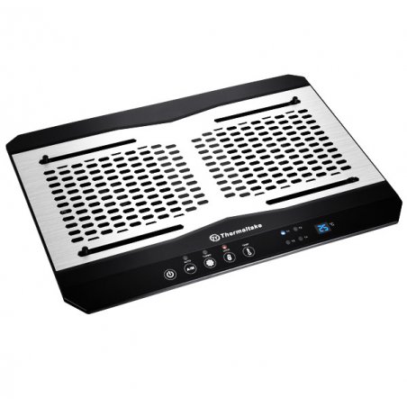 Thermaltake CL-N002-PL12BL-A laptop cooling pad 1300 RPM Aluminium Black