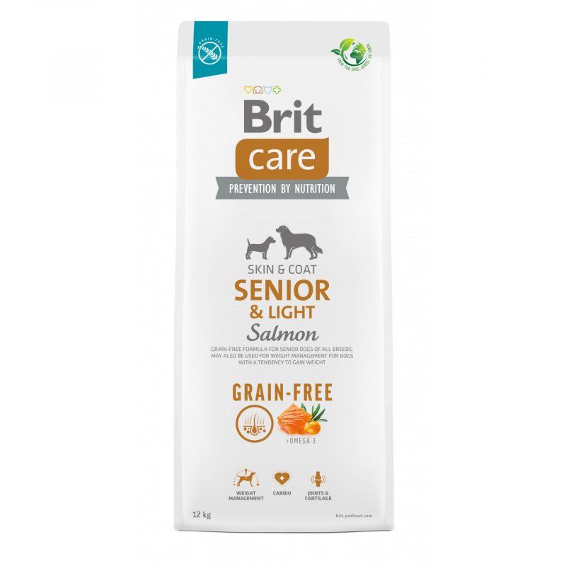 Brit 8595602558926 Alimentation sèche pour chiens 12 kg Senior Pomme de terre, Saumon