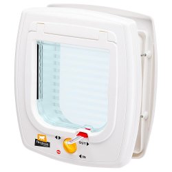 FERPLAST Swing 7 - Door with magnetic lock for small dogs and cats white
