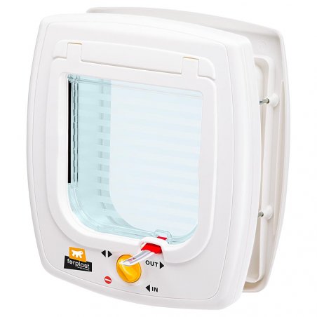 FERPLAST Swing 7 - Door with magnetic lock for small dogs and cats white