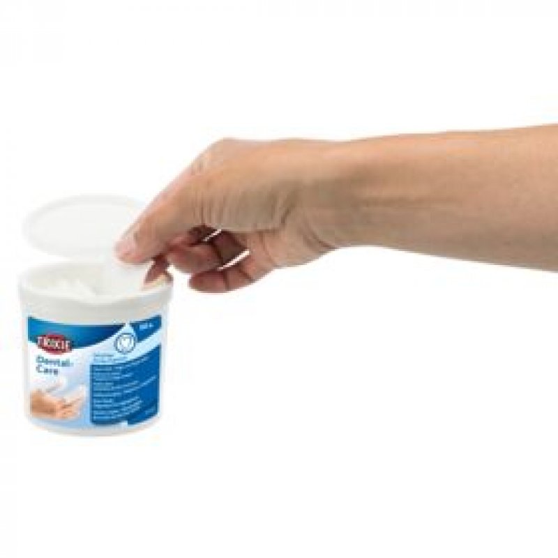 TRIXIE Dental-Care Teeth cleaning wipes - 50 pcs.