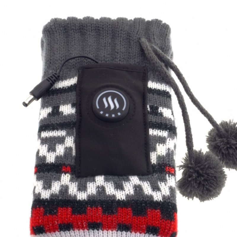 Glovii GOBM pantoufle Chaussons montants Femelle uni Gris, Rouge, Blanc