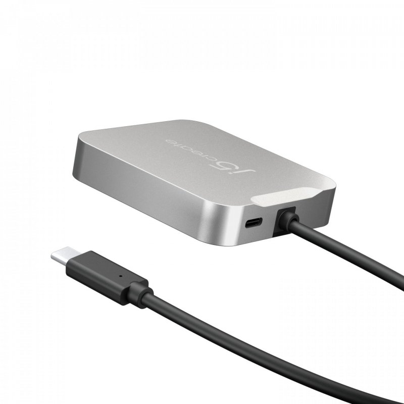 j5create JCD391 4K60 Elite USB-C® PD Multi-Port Adapter Silver
