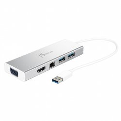 j5create JUD380 USB™ 3.0 Mini Dock includes 1x HDMI port and 3x USB ports Silver