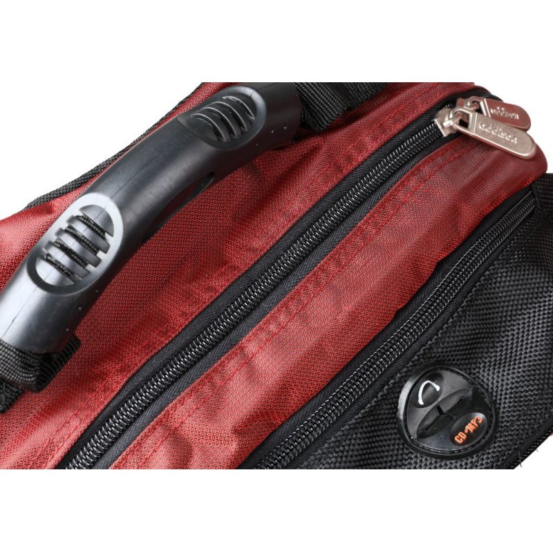 Addison 311015 notebook case 39.6 cm (15.6 ) Backpack Black Burgundy