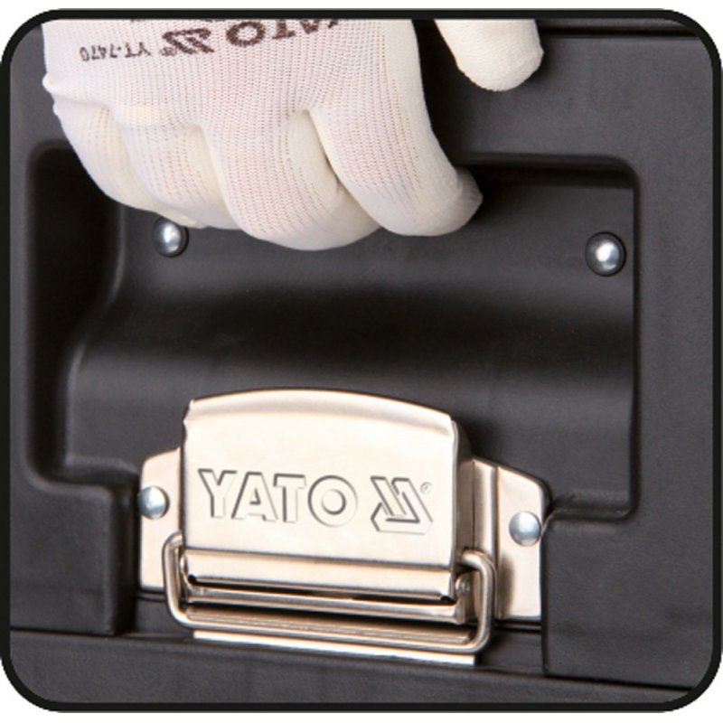 Yato YT-09107 small parts/tool box Metal Black Red