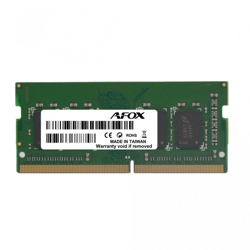 AFOX AFSD38BK1L module de mémoire 8 Go 1 x 8 Go DDR3L 1600 MHz