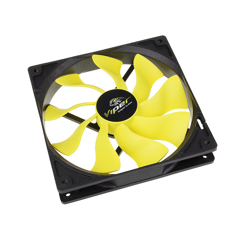 Akasa compatible Viper PWM Lüfter, gelb - 140mm
