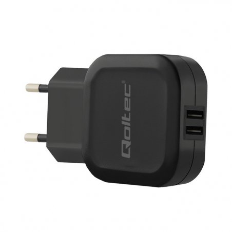Qoltec 50186 Charger 17W | 5V | 3.4A | 2xUSB