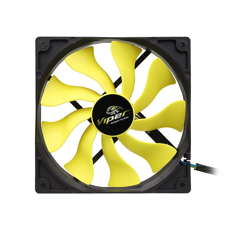 Akasa compatible Viper PWM Lüfter, gelb - 140mm