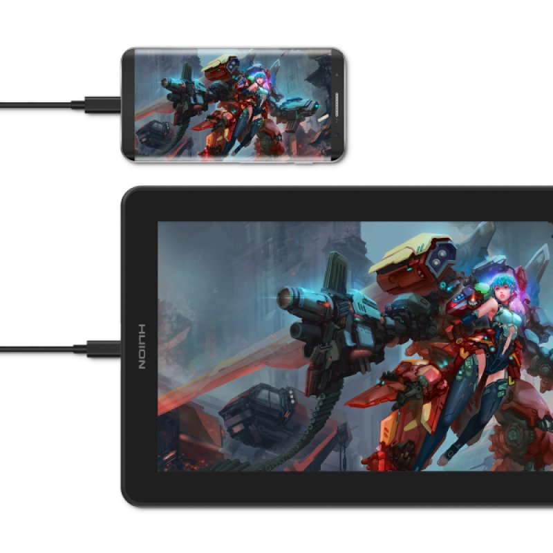 HUION Kamvas 13 tablette graphique Violet 5080 lpi 293,76 x 165,24 mm USB