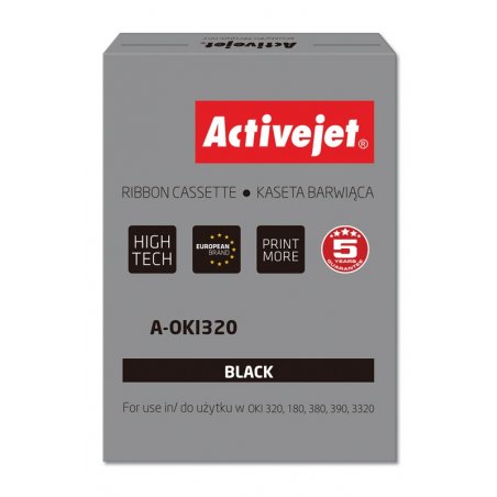 Activejet ribbon A-OKI320 (replacement OKI 9002303 3000000 characters Supreme black) 100 pieces