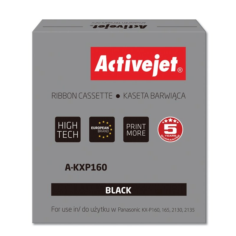 Activejet Ruban A-KXP160 (remplacement Panasonic KXP160 Suprême noir)