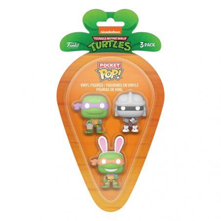 Tortues Ninja pack 3 figurines Pocket POP! Vinyl D/M/S 4 cm